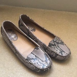 Cole Haan snakeskin loafers size 7.5